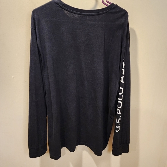 U.S. POLO ASSN.  men's Black long Sleeves Crew Neck tshirt size 2XL - Picture 7 of 13